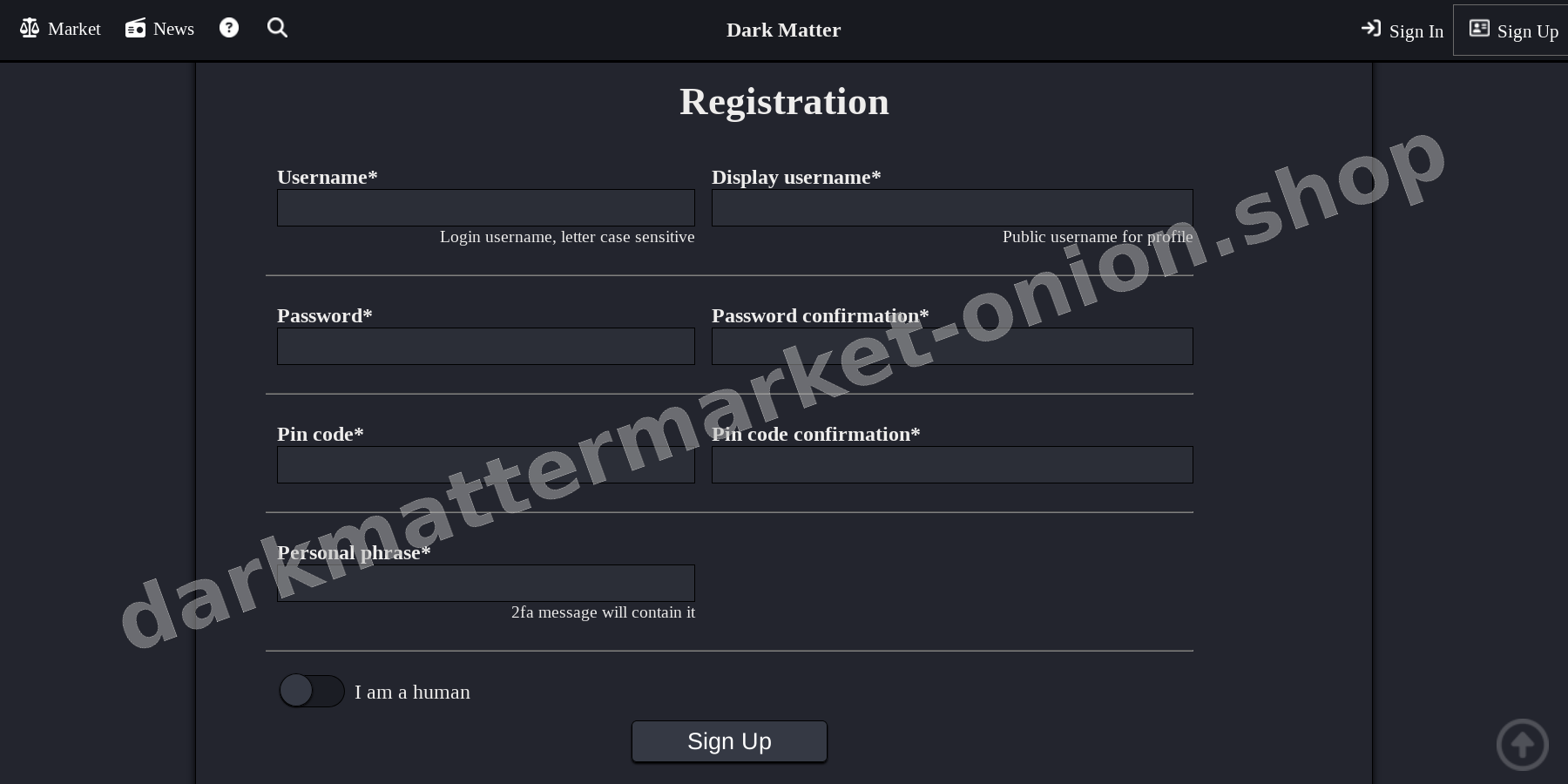 Account Registration Page